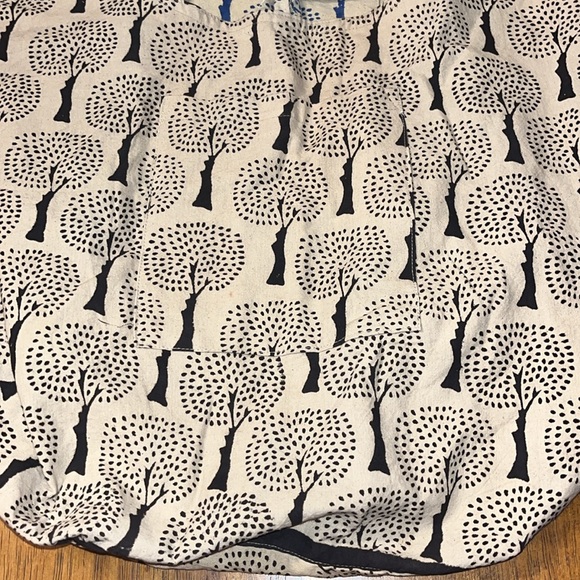 New Tree Sesign reversible blue/ black Veggie Dry long  sling bag - Picture 6 of 8